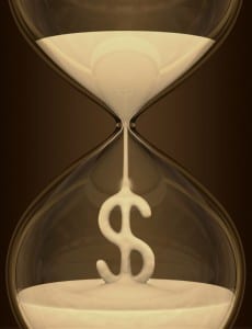 Time is Money Hourglass
